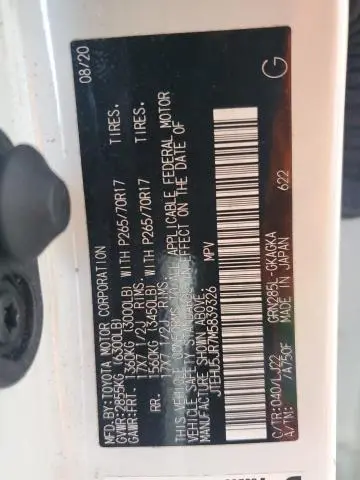 2021 TOYOTA 4RUNNER VENTURE  