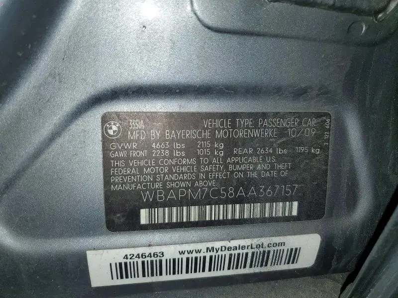 2010 BMW 335 I  