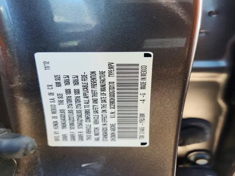 2013 HONDA CR-V LX  