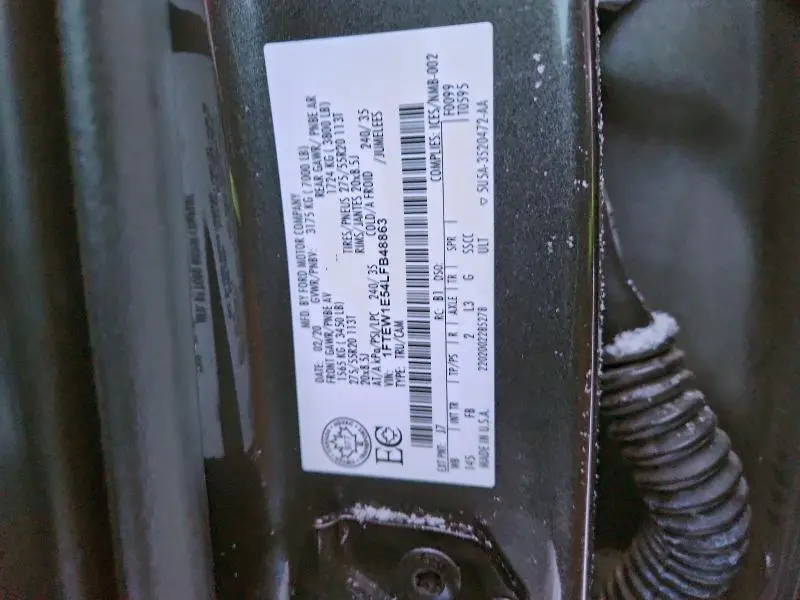 2020 FORD F150 SUPERCREW  