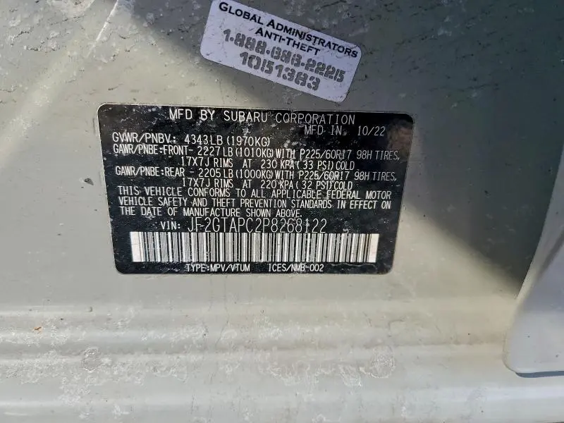 2023 SUBARU CROSSTREK PREMIUM  