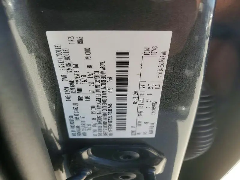 2020 FORD F150 SUPERCREW  