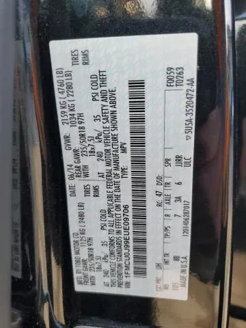 2014 FORD ESCAPE TITANIUM  