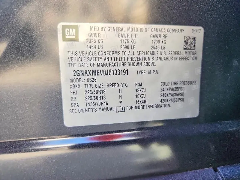 2018 CHEVROLET EQUINOX PREMIER  