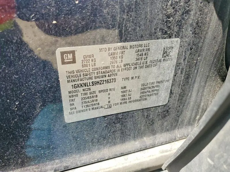 2017 GMC ACADIA SLE  