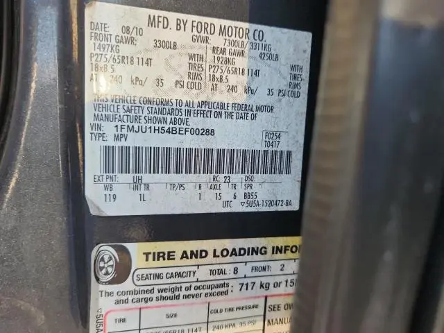 2011 FORD EXPEDITION XLT  