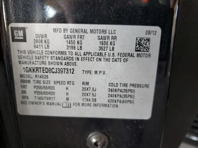 2012 GMC ACADIA DENALI  