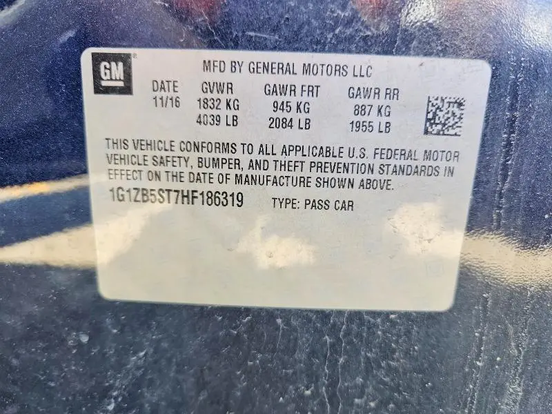 2017 CHEVROLET MALIBU LS  