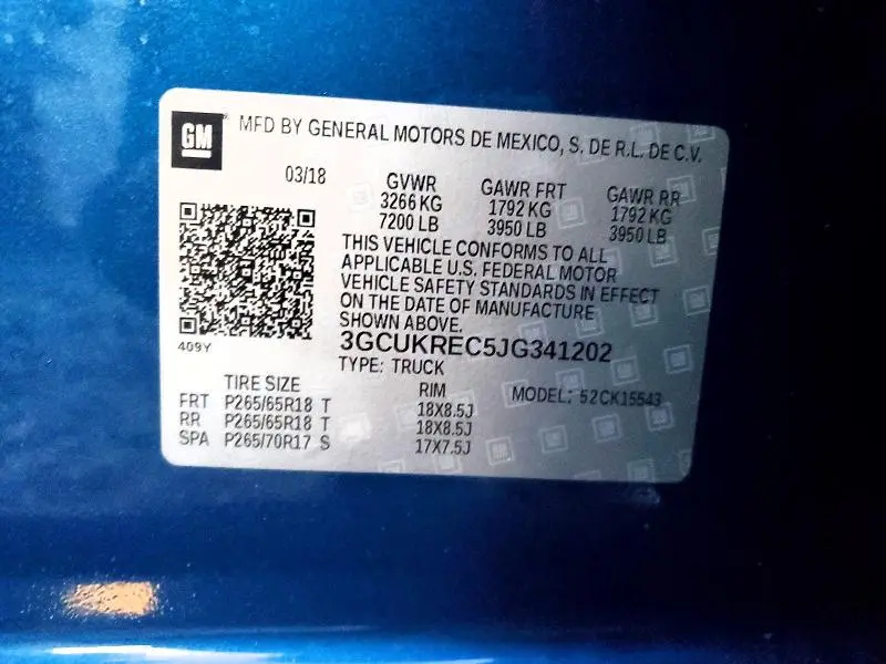 2018 CHEVROLET SILVERADO K1500 LT  