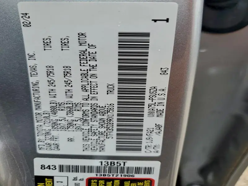 2024 TOYOTA TUNDRA CREWMAX SR  