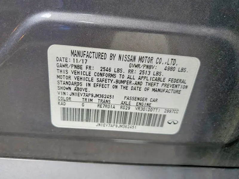 2018 INFINITI Q50 3.0T LUXE  