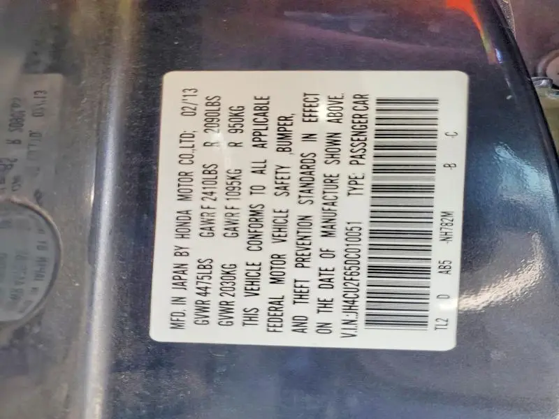2013 ACURA TSX TECH  