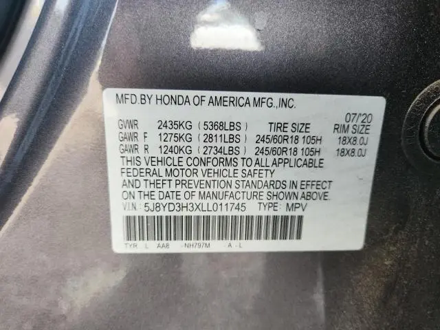2020 ACURA MDX   