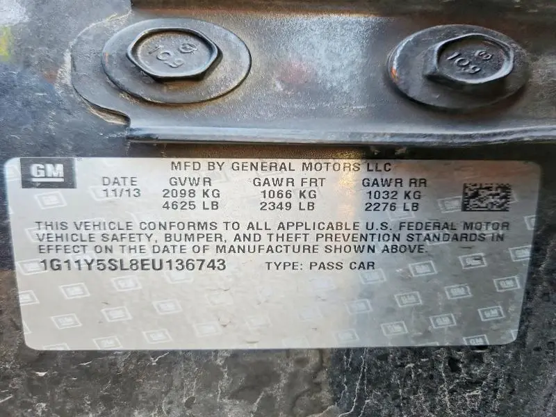 2014 CHEVROLET IMPALA LS  