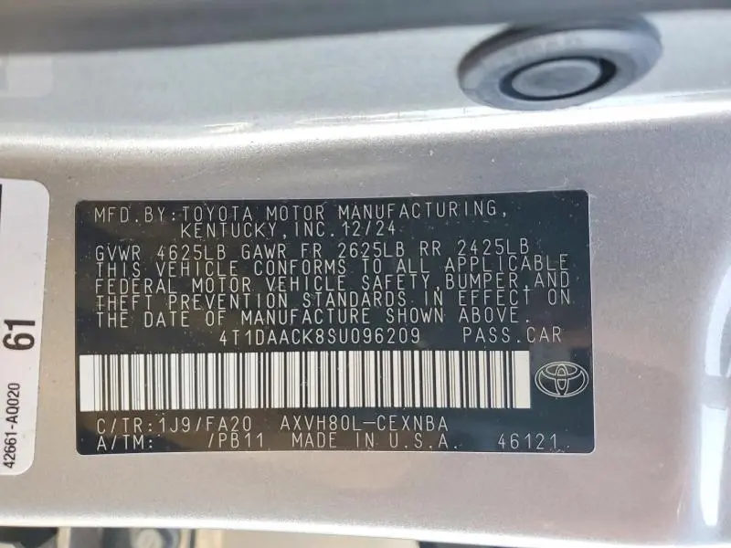 2025 TOYOTA CAMRY XSE  