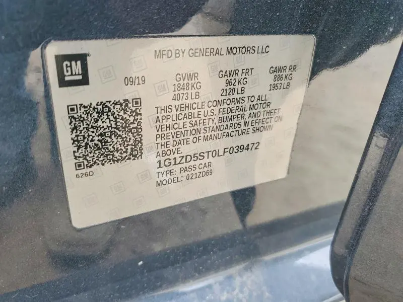 2020 CHEVROLET MALIBU LT  