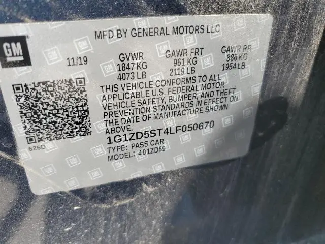 2020 CHEVROLET MALIBU LT