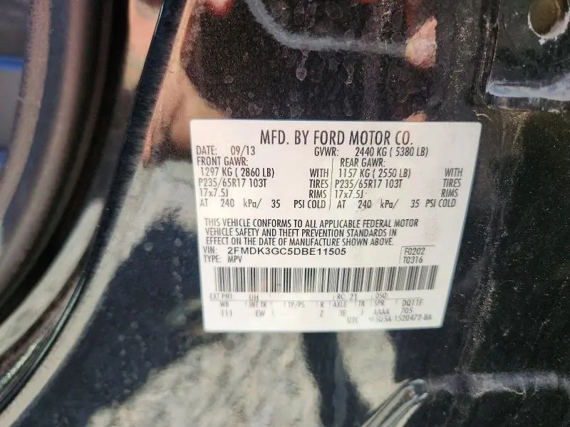 2013 FORD EDGE SE  