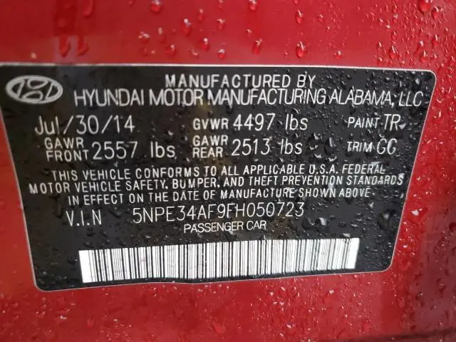 2015 HYUNDAI SONATA SPORT  