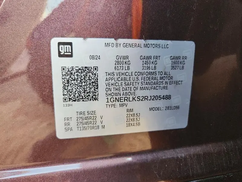 2024 CHEVROLET TRAVERSE RS  