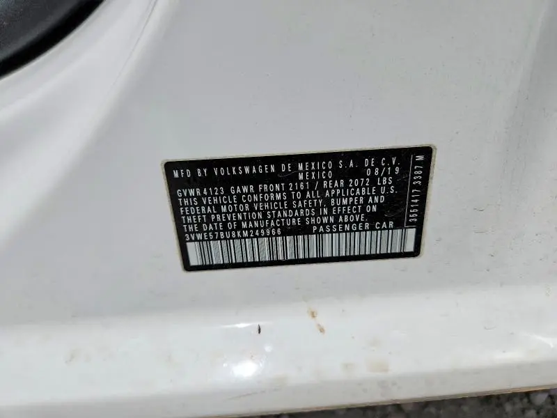 2019 VOLKSWAGEN JETTA SEL  