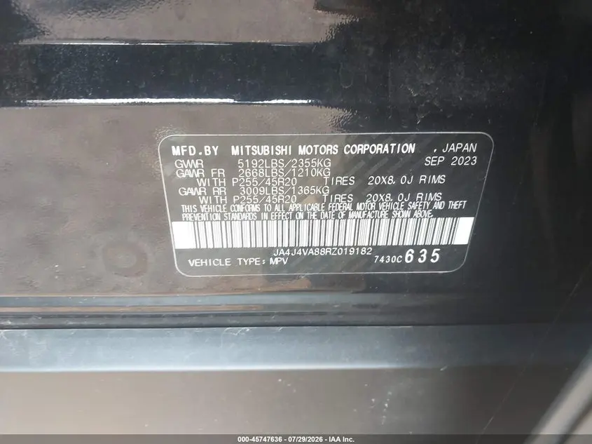 2024 MITSUBISHI OUTLANDER SE 2.5 S-AWC
