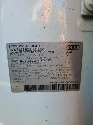 2014 AUDI Q5 PREMIUM PLUS  