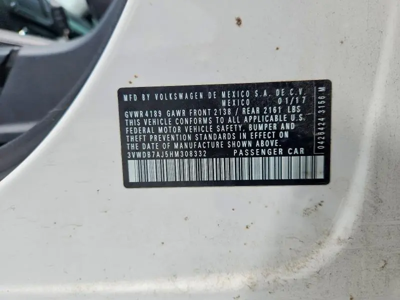 2017 VOLKSWAGEN JETTA SE  