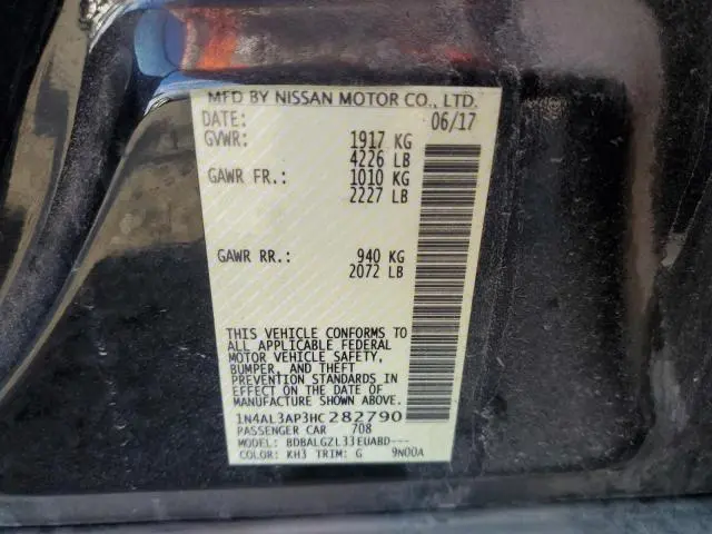 2017 NISSAN ALTIMA 2.5  