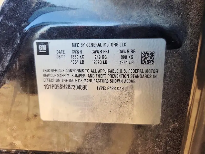 2011 CHEVROLET CRUZE LS  