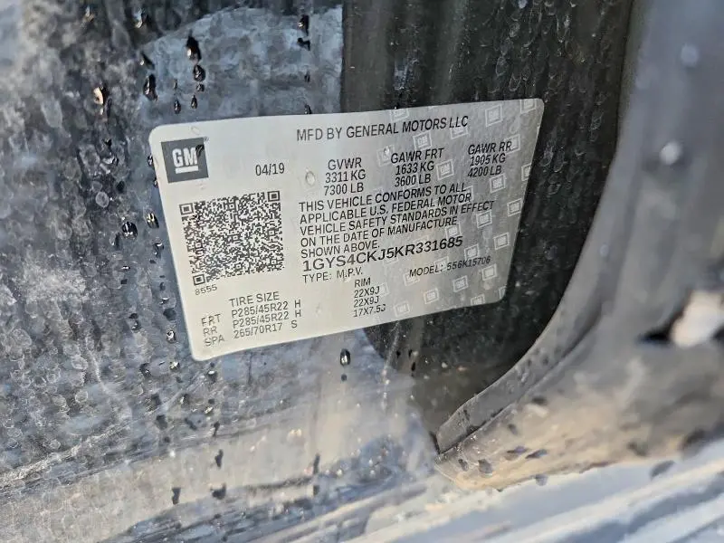 2019 CADILLAC ESCALADE PREMIUM LUXURY  