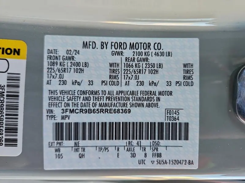 2024 FORD BRONCO SPORT BIG BEND  