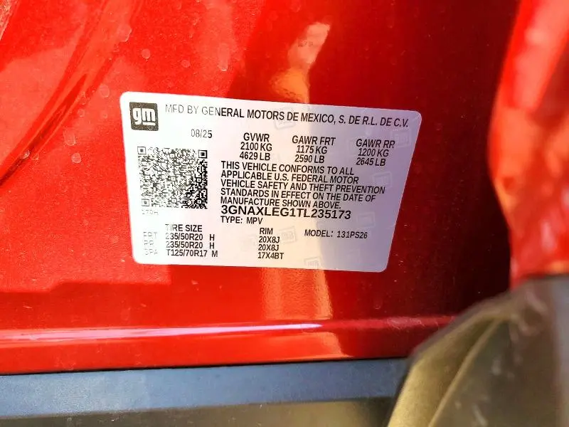 2026 CHEVROLET EQUINOX RS  