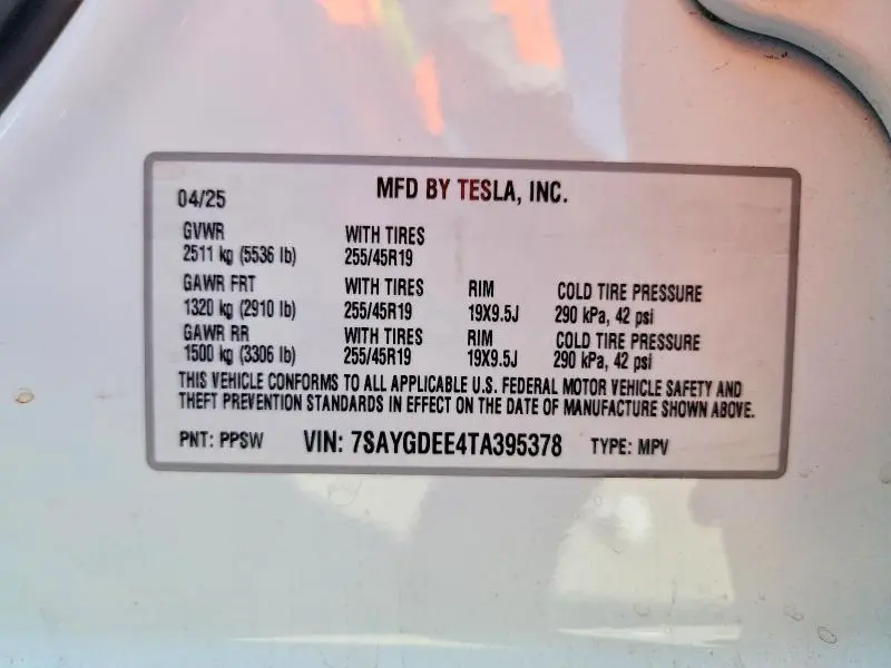 2026 TESLA MODEL Y   