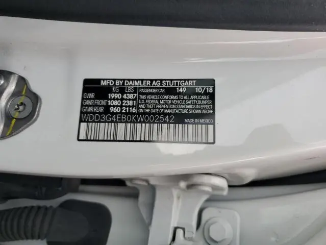 2019 MERCEDES-BENZ A 220  