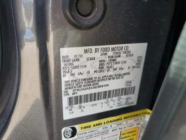 2010 FORD EXPEDITION LIMITED  