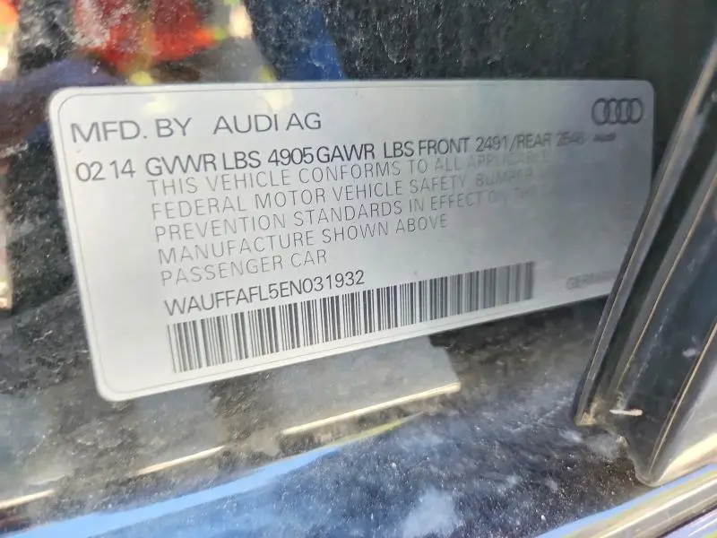 2014 AUDI A4 PREMIUM PLUS  