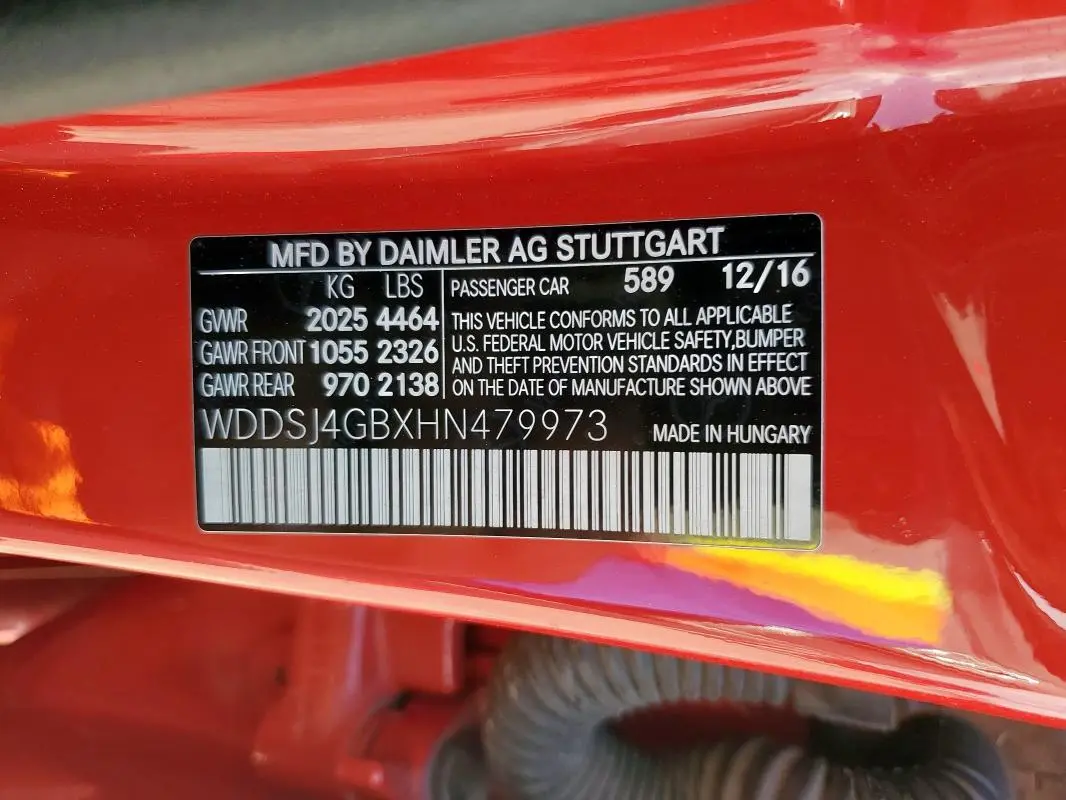 2017 MERCEDES-BENZ CLA 250 4MATIC  