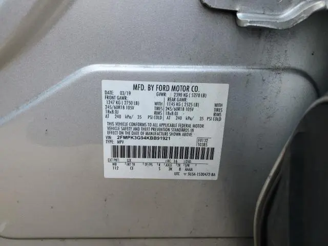 2019 FORD EDGE SE  