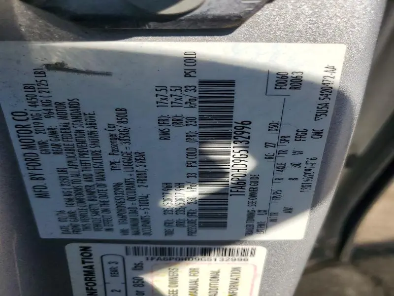 2016 FORD FUSION SE  