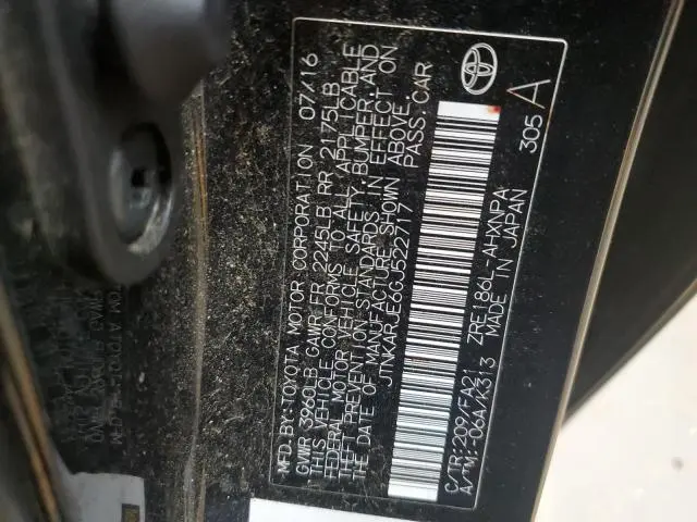 2016 TOYOTA SCION IM   