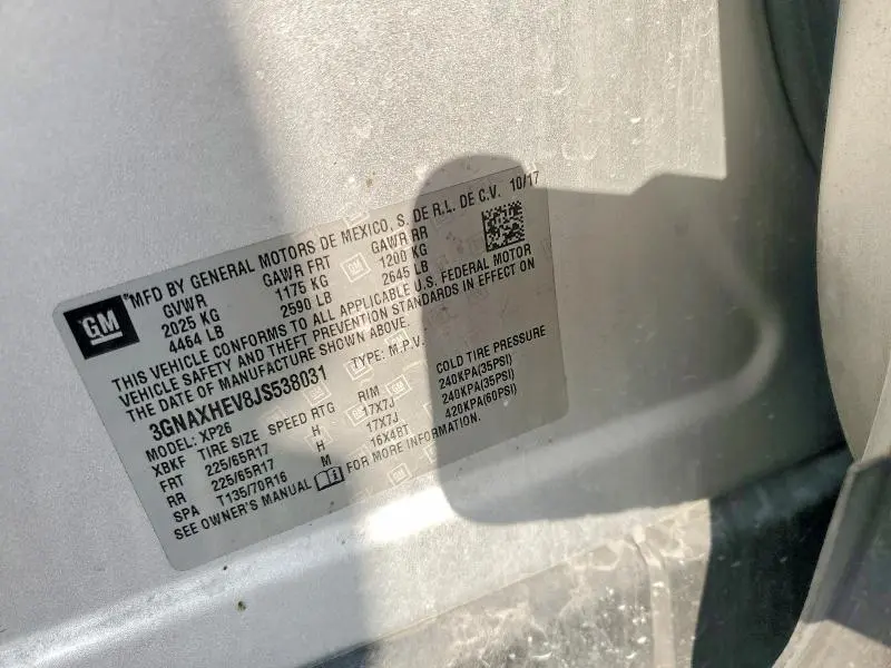 2018 CHEVROLET EQUINOX LS  