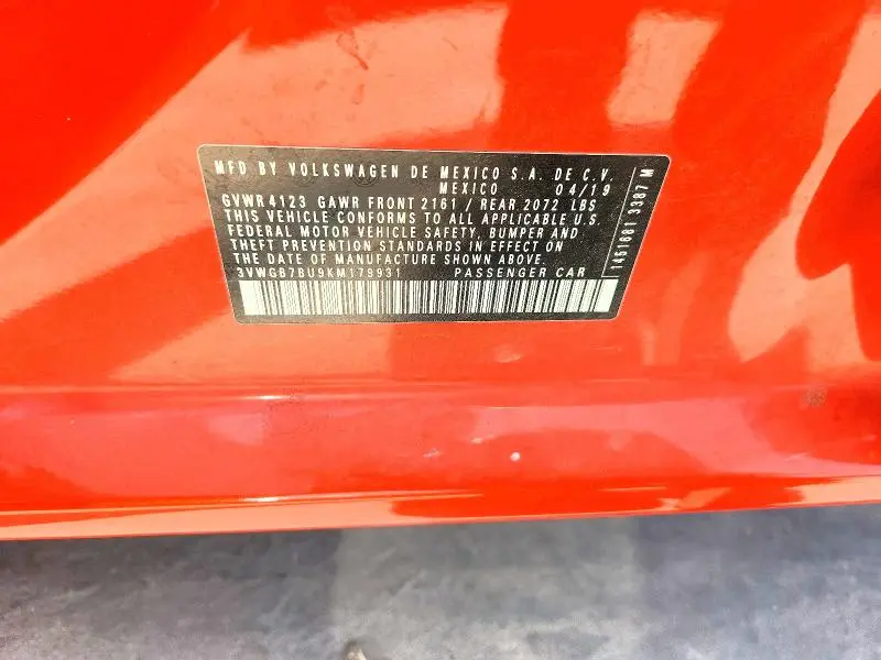 2019 VOLKSWAGEN JETTA SEL PREMIUM  