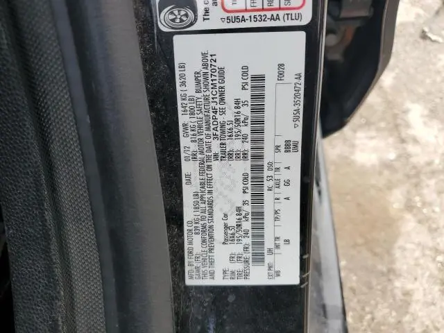 2012 FORD FIESTA SES