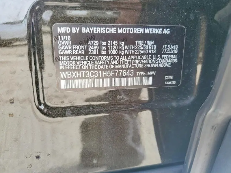 2017 BMW X1 XDRIVE28I  