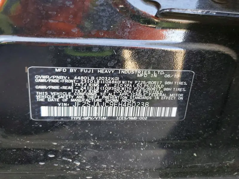 2014 SUBARU FORESTER 2.5I LIMITED  