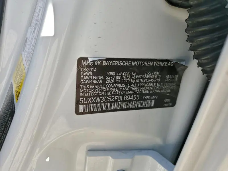 2015 BMW X4 XDRIVE28I  