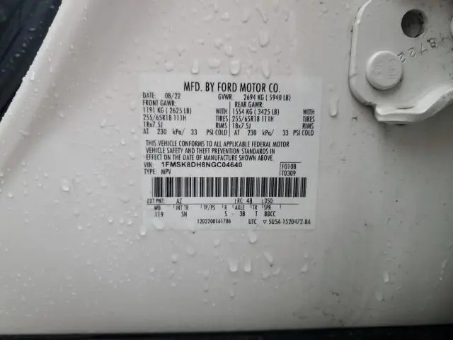 2022 FORD EXPLORER XLT  