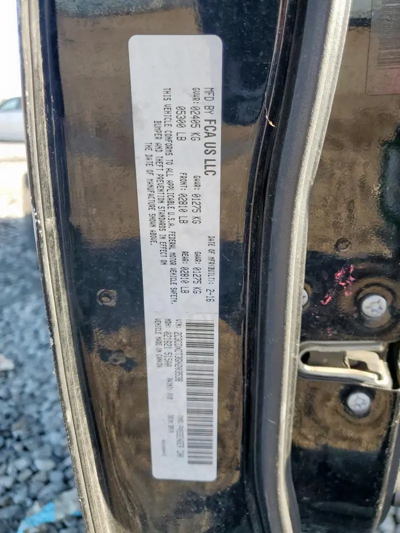 2016 DODGE CHARGER R/T  