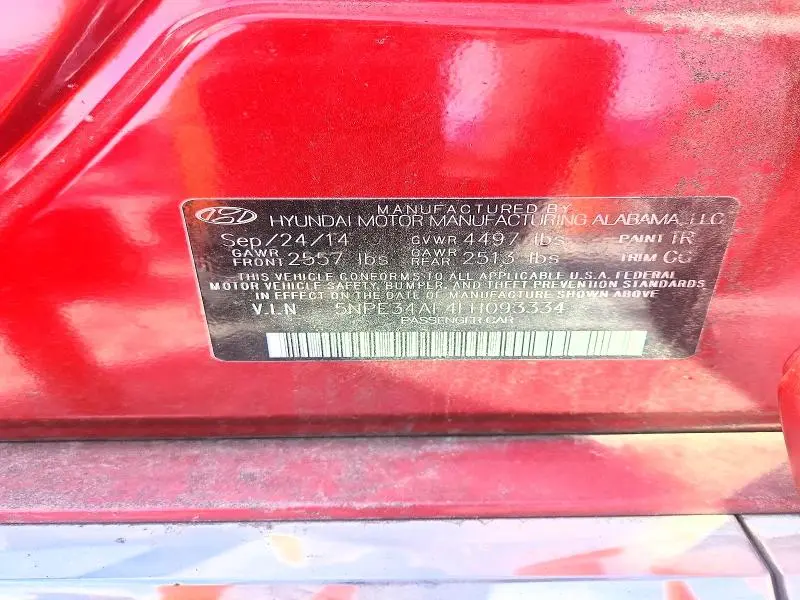 2015 HYUNDAI SONATA SPORT  